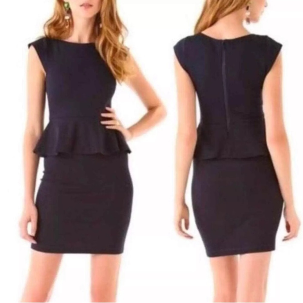 Alice + Olivia Employed Peplum Bodycon Dress